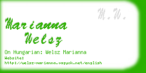 marianna welsz business card